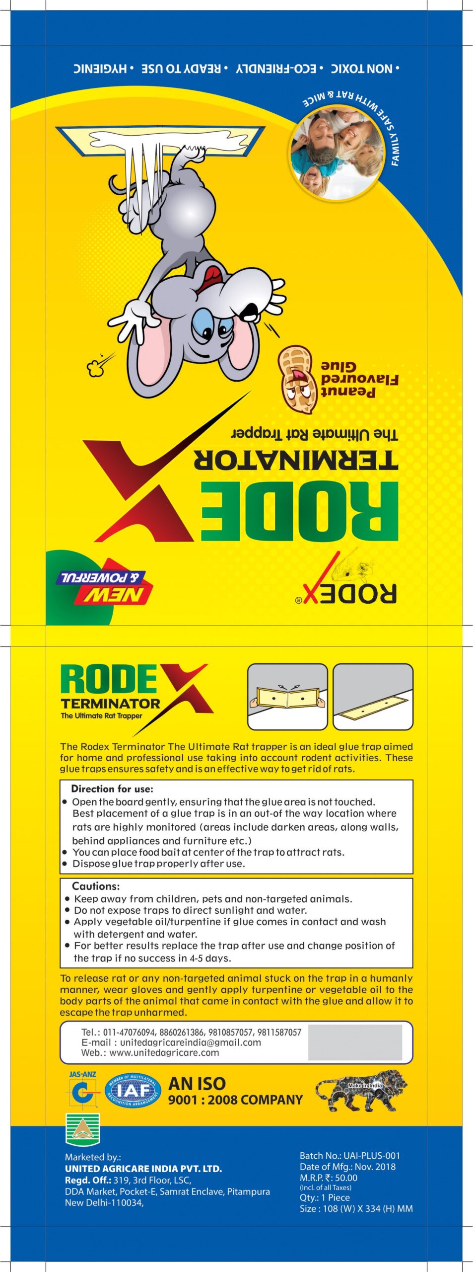Rodex Terminator Rat Glue trap
